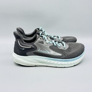 Altra Shoes Womens 9 Black Gray Blue Torin 7 Cushion Road Running Sneakers
